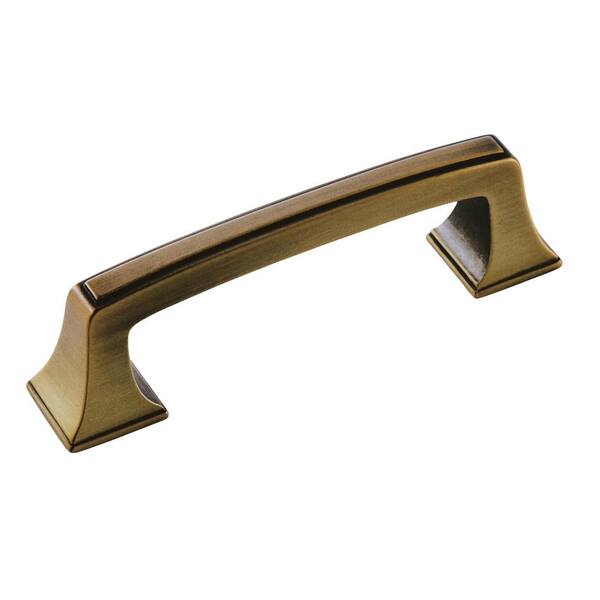 Amerock Mulholland 3 in. (76mm) Traditional Gilded Bronze Arch Cabinet Pull