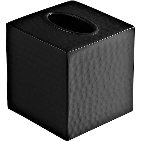 Rectangular Tissue Holder Black - Tissue Boxes - MBS Wholesale