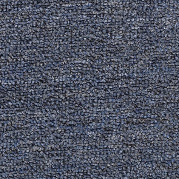 8 in. x 8 in. Loop Carpet Sample - Main Rail 20 -Color Danube