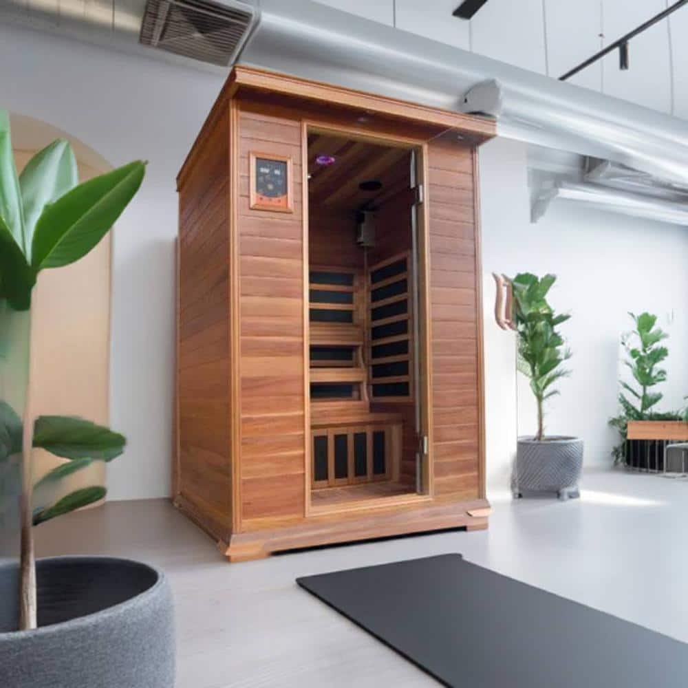 Sierra 2-Person Cedar FAR Infrared Sauna with Bluetooth