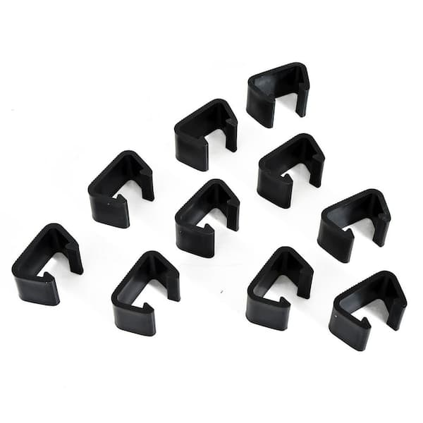 ITOPFOX 10-Piece Black Outdoor Sectional Couch Connectors, Furniture Clips, Chair Clamps for a Module Patio Sofa