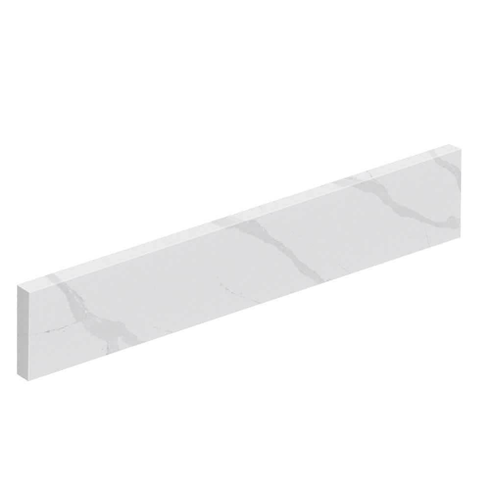 Transolid Silestone 21.375 in. W Quartz Vanity Side Splash in Classic ...