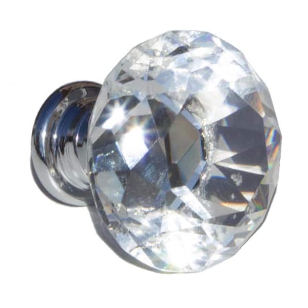 GlideRite 1-1/8 in. Dia Crystal K9 Diamond Shape Cabinet Knob (10