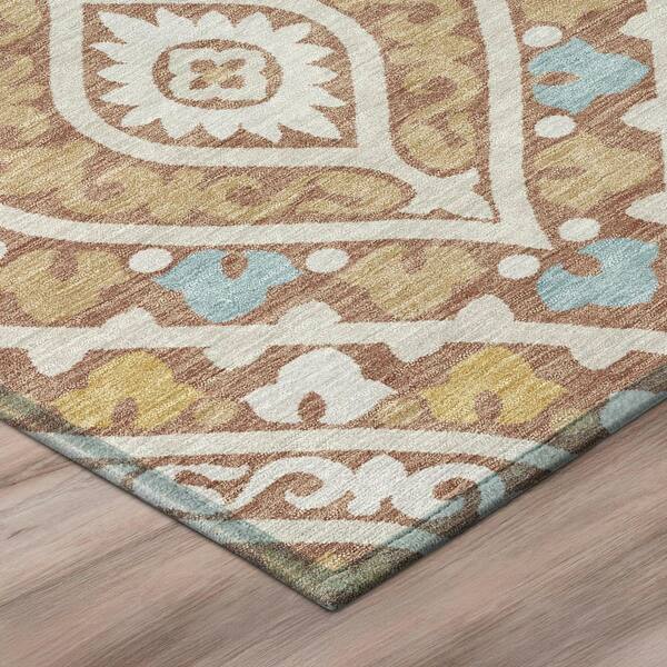 Chantille Machine Washable Indoor/Outdoor Abstract ACN3151 Rust 10 ft. x 14 ft. Area Rug
