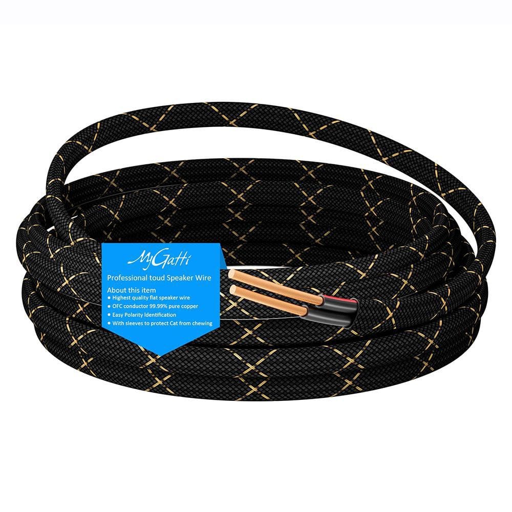 Genie's Poems Cavo Per Diffusori 14AWG (30,5 M) – 4 Conduttori In Rame OFC – Certificato UL CL3 Per Interramento E Installazione A Muro