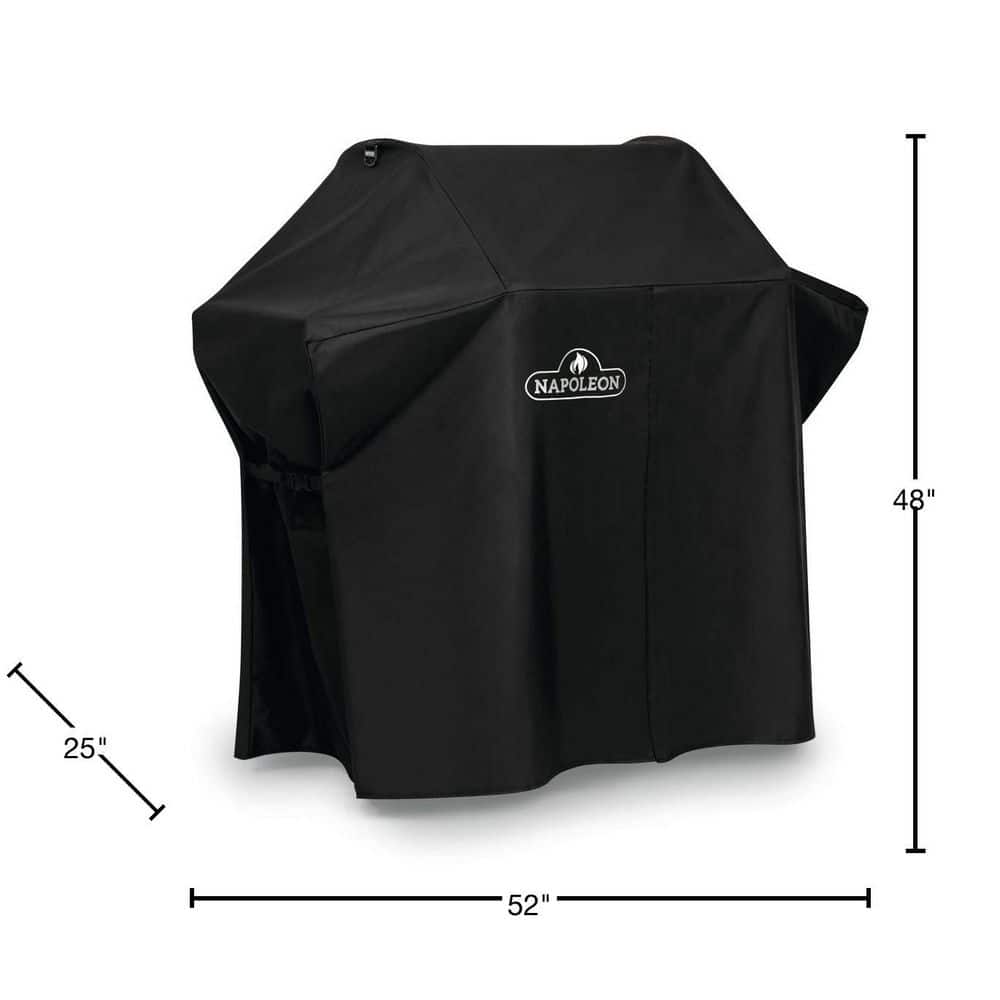 Black Waterproof Premium Grill Cover for Medium-Large Barbecues
