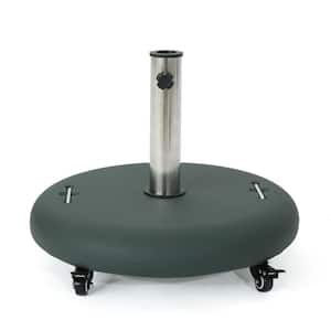 Guadalupe 88 lbs. Round Outdoor Patio Umbrella Base in Green