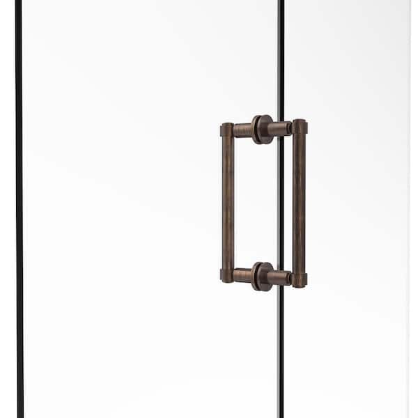 Allied Brass Contemporary 8 in. Back-to-Back Shower Door Pull in Venetian Bronze