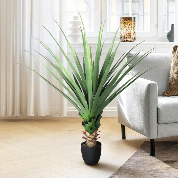 48 in. Artificial Agave Succulent Plant in Pot