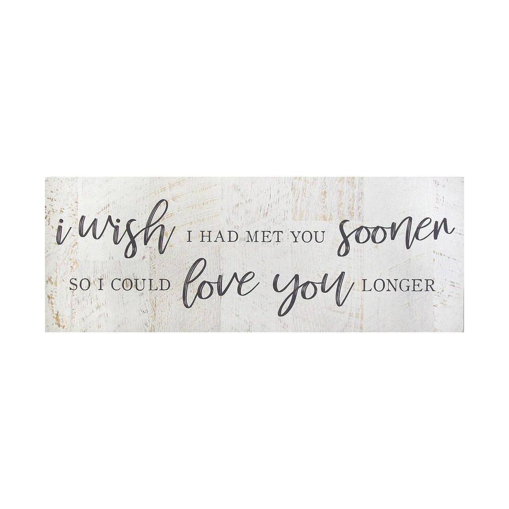 Stratton Home Decor "Love you longer" Oversized Wall Art