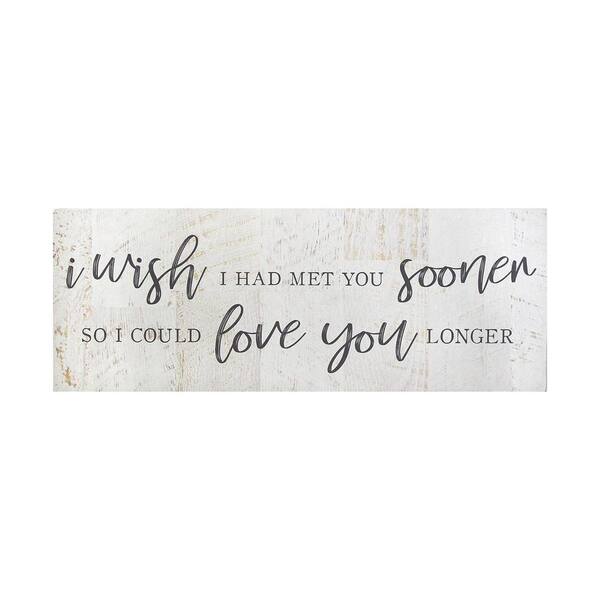 Stratton Home Decor Love You Longer Oversized Wood Wall Art S21062 