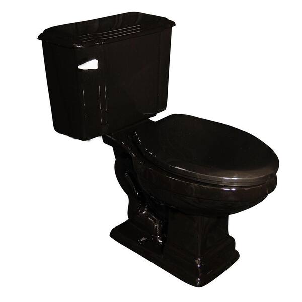 Pegasus Constitution 2-Piece Elongated Toilet in Black-DISCONTINUED
