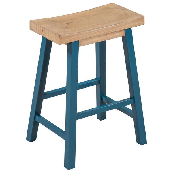 Rustic teal deals bar stools