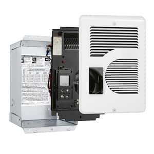 240/208/120-volt 1,600/1,500/1,000-watt Energy Plus In-wall Fan-forced Electric Heater in White with Digital Thermostat