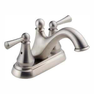 Haywood 4 in. Centerset 2-Handle Bathroom Faucet in Stainless