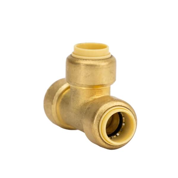 QUICKFITTING 3/8 in. Push-to-Connect Brass Tee Fitting