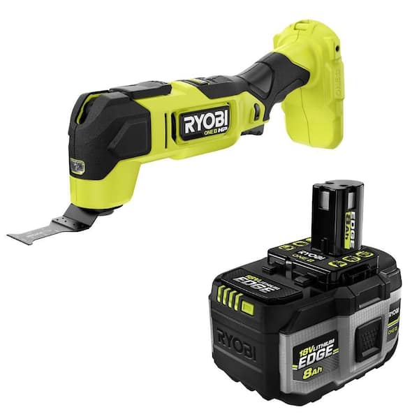 ONE+ HP 18V Brushless Cordless Oscillating Multi-Tool with ONE+ 18V 8.0 Ah Lithium-Ion HIGH PERFORMANCE EDGE Battery