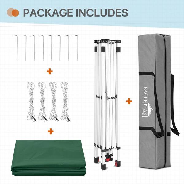 EAGLE PEAK 10 ft. x 10 ft. . Outdoor Instant Pop Up Canopy
