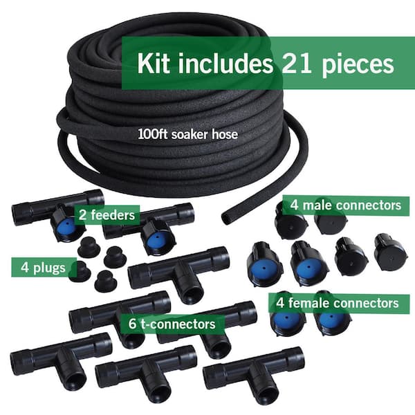 Vigoro 3/8 in. x 100 ft. Heavy-Duty Garden Drip Irrigation