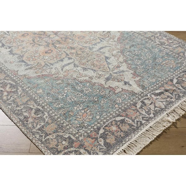 Belfast Blue/Beige Traditional 8 ft. x 10 ft. Indoor Area Rug