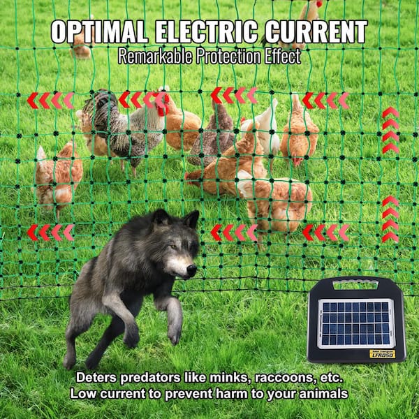 VEVOR Electric Fence Netting 48 H x 168 L PE Net Fencing
