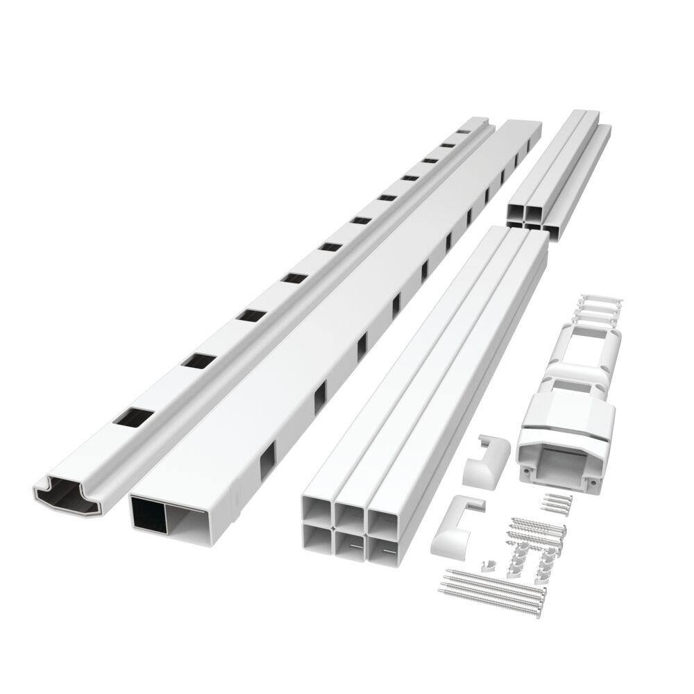 RDI 6 ft. x 36 in. 32Degree to 38Degree Original Rail White Vinyl