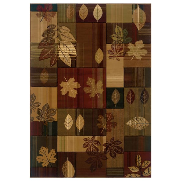 United Weavers Designer Contours CEM Autumn Bliss Toffee 3 ft. x 7 ft. Area Rug