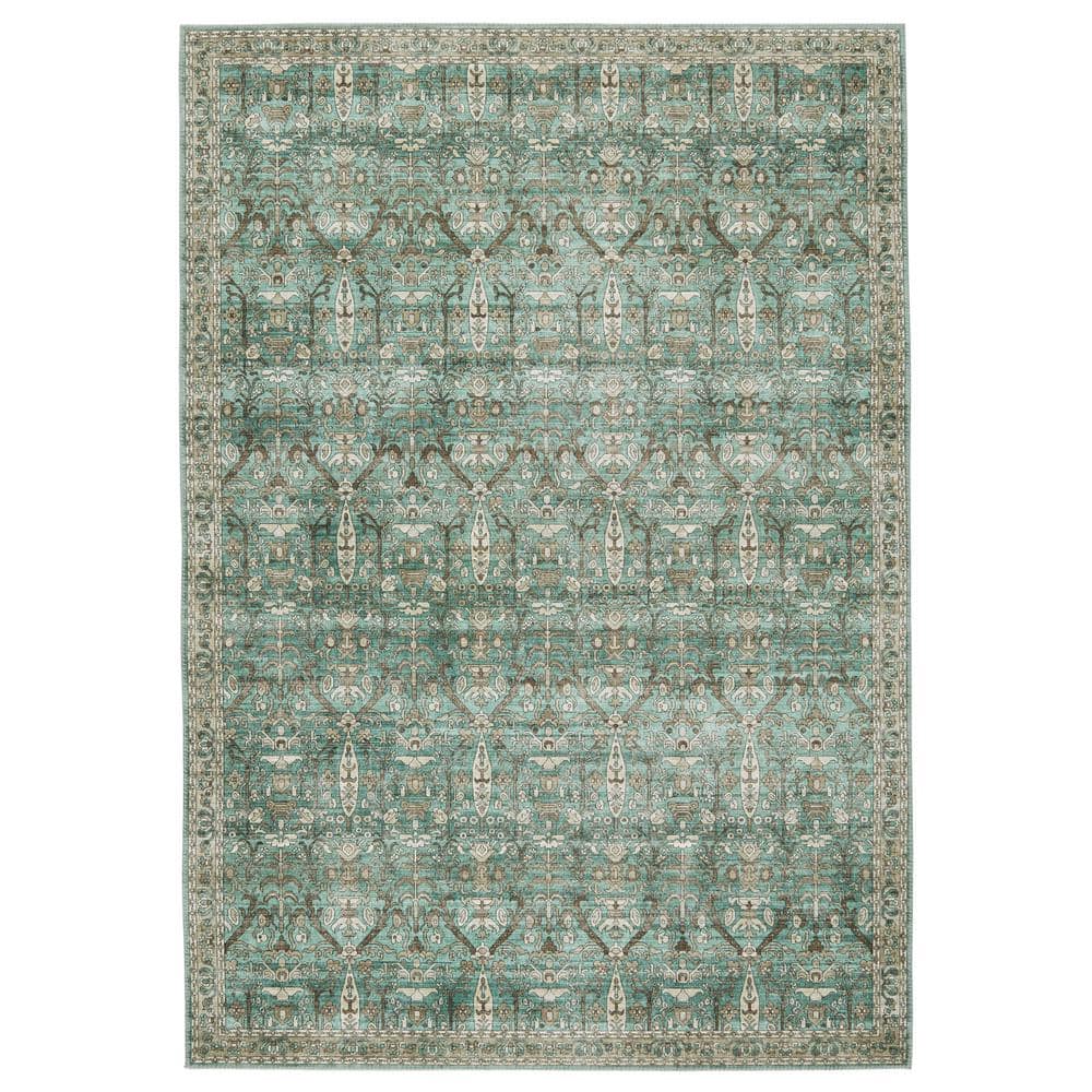 Ivory Trellis 6' x 9' Reversible Synthetic Area Rug