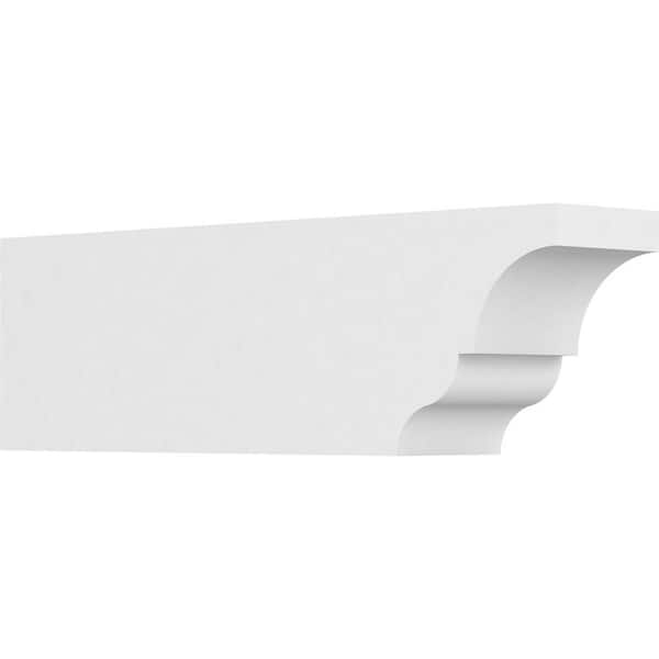 Ekena Millwork 4 in. x 6 in. x 20 in. Asheboro PVC Rafter Tail Brace