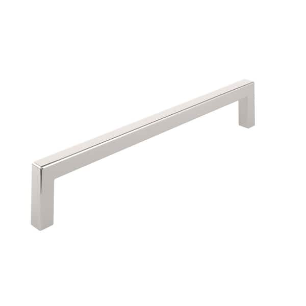 Richelieu Hardware Lambton Collection 7-9/16 in. (192 mm) Modern Polished Nickel Rectangular Cabinet Bar Pull