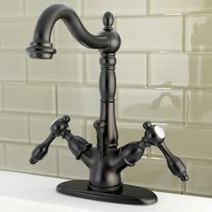 Tudor Single Hole 2-Handle Bathroom Faucet in Oil Rubbed Bronze