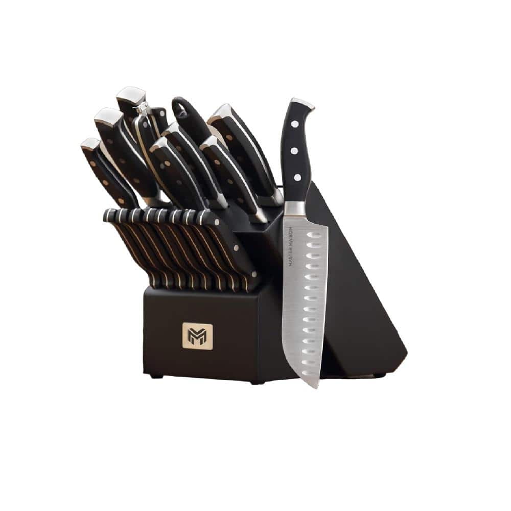 JoyJolt Multi Purpose Kitchen Knife Set, 6 Piece - Black