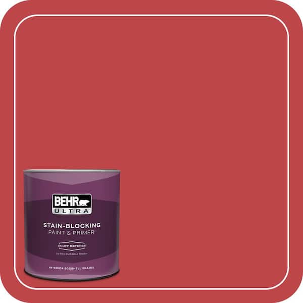 BEHR ULTRA 1 qt. Home Decorators Collection #HDC-FL13-1 Glowing Scarlet Extra Durable Eggshell Enamel Interior Paint & Primer
