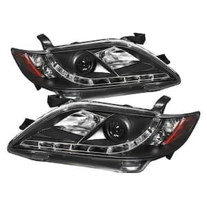 Toyota Camry 07-09 Projector Headlights - DRL - Black - High H1 (Included) - Low H7 (Included)