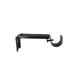 3/4 in. Decorative Cafe Bracket in Black