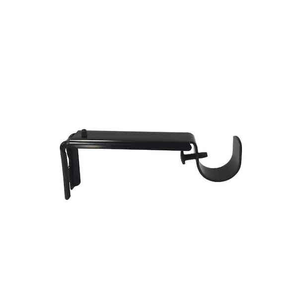 Home Decorators Collection 3/4 in. Decorative Cafe Bracket in Black