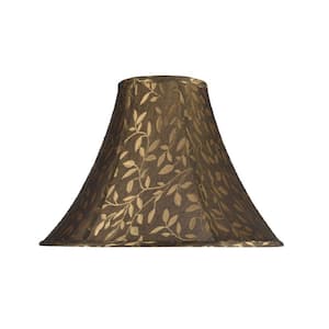 16 in. x 12 in. Brown Bell Lamp Shade