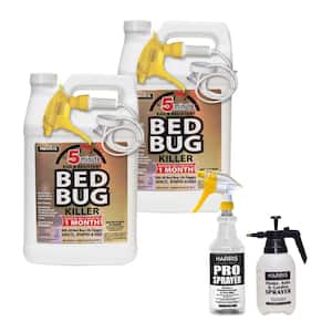 1 Gal. 5-Minute Bed Bug Killer (2-Pack) 256 oz., 32 oz. Professional Spray Bottle and 55 oz. Pump Sprayer Value Pack