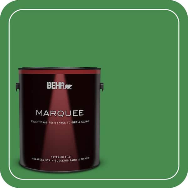 BEHR MARQUEE 1 gal. #MQ4-48 Planet Green Flat Exterior Paint & Primer