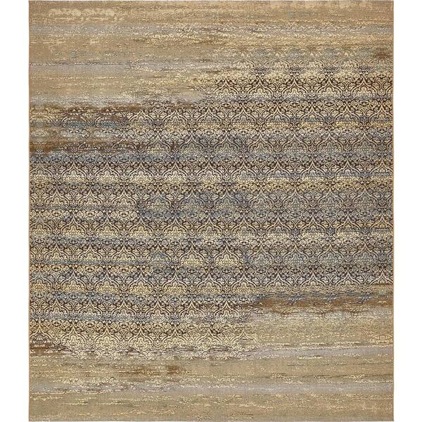 Unique Loom Outdoor Transitional Beige 10' 0 x 12' 0 Area Rug