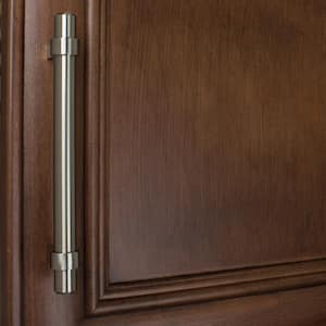 5 in. Center-to-Center Solid Stainless Steel Finish Euro Style Cabinet Bar Pulls (10-Pack)
