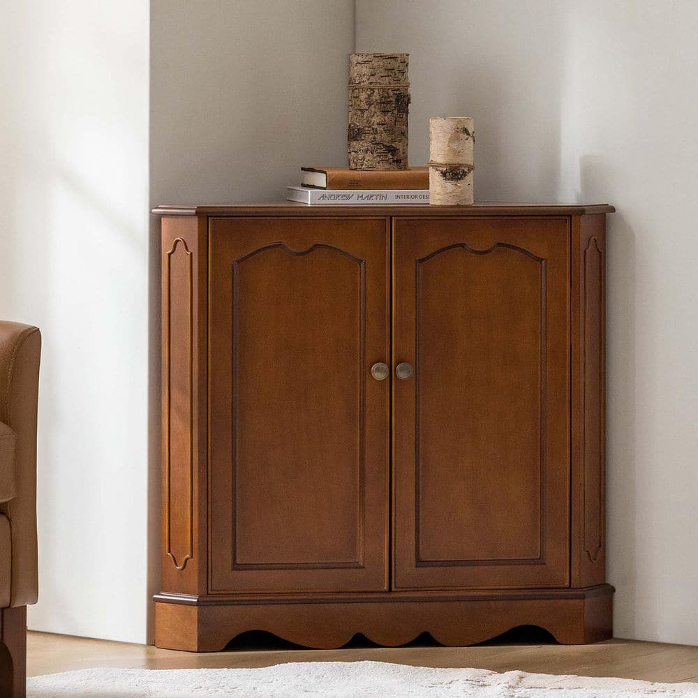 Rinaldo Seadrift 30 in. Traditional 2-Door Corner Cabinet