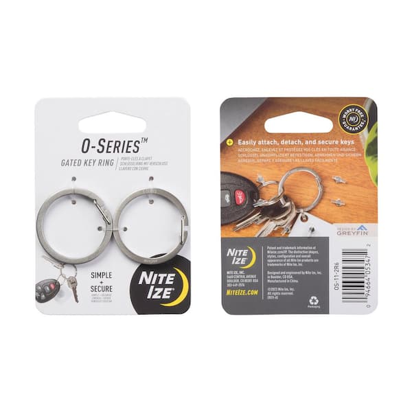 Nite Ize O-Series Gated Key Ring in Stainless OS-11-2R6