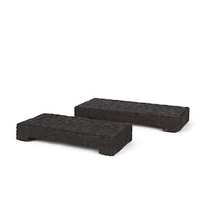 Shira Reclaimed Dark Brown Wooden Riser (Set of 2)