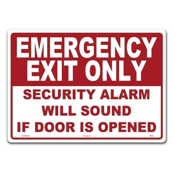 Lynch Sign 14 in. x 10 in. Emergency Exit Sign Printed on More Durable Thicker Longer Lasting Styrene Plastic