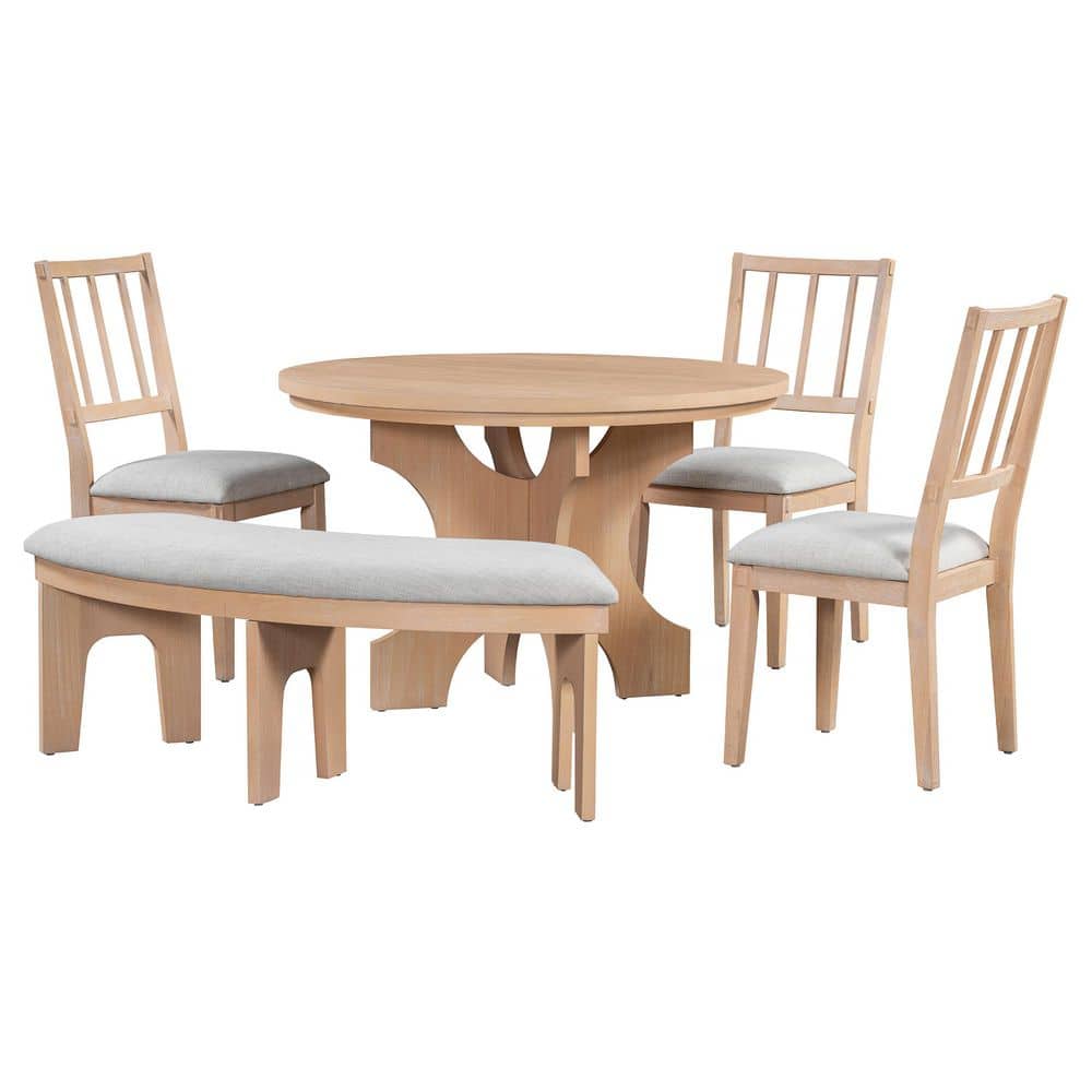 5-Piece Solid Wood Outdoor Conversation Patio Furniture Set with Gray Cushions price history on PriceWatchPro