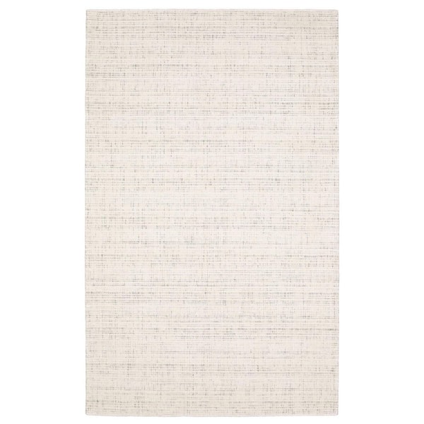5 ft. x 8 ft. Gray Striped Washable Area Rug