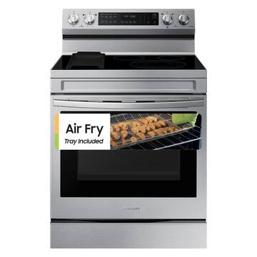 6.3 cu. ft. Smart Wi-Fi Enabled Convection Electric Range with No Preheat AirFry in Stainless Steel