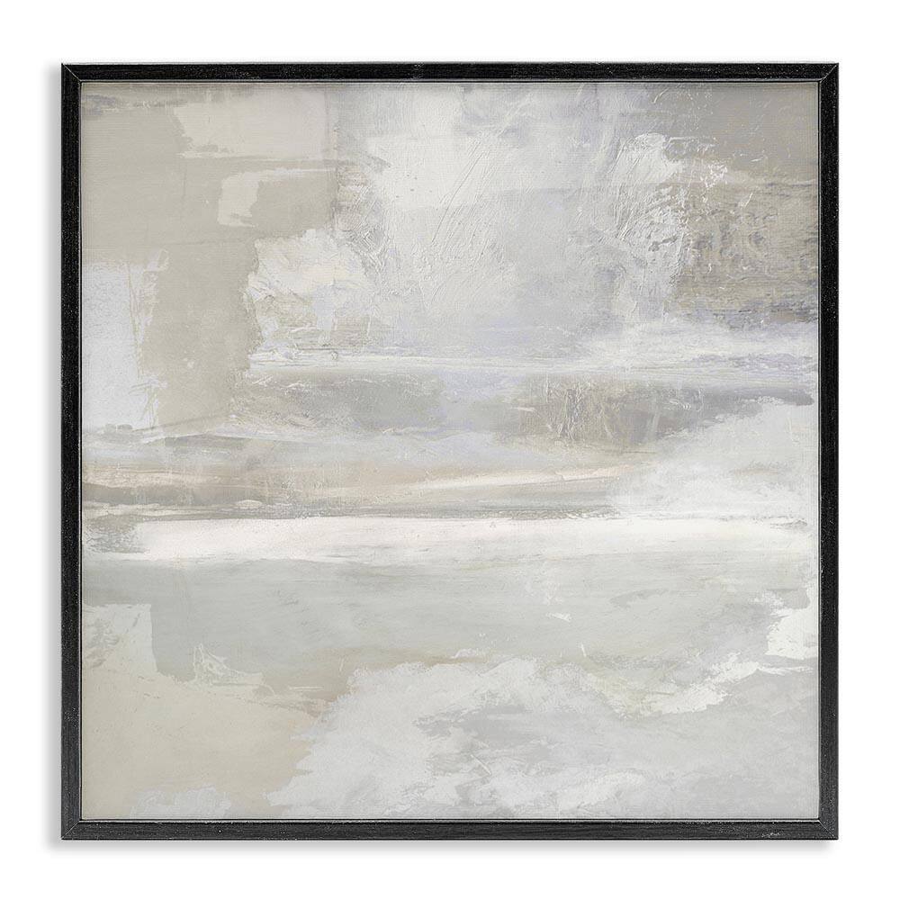 Contemporary Neutrals Abstract by Rachel Springer Black Framed Abstract Giclee Art Print 17 in. x 17 in. price history on PriceWatchPro