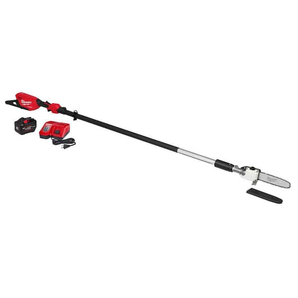 M18 FUEL 10 in. 18V Lithium-Ion Brushless Electric Cordless Telescoping Pole Saw Kit w/12.0 Ah Battery and Rapid Charger